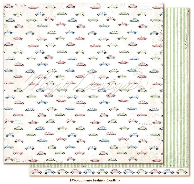 Maja Design Summer Feeling – 12×12 Blokk med møsnterark og monochrome ark