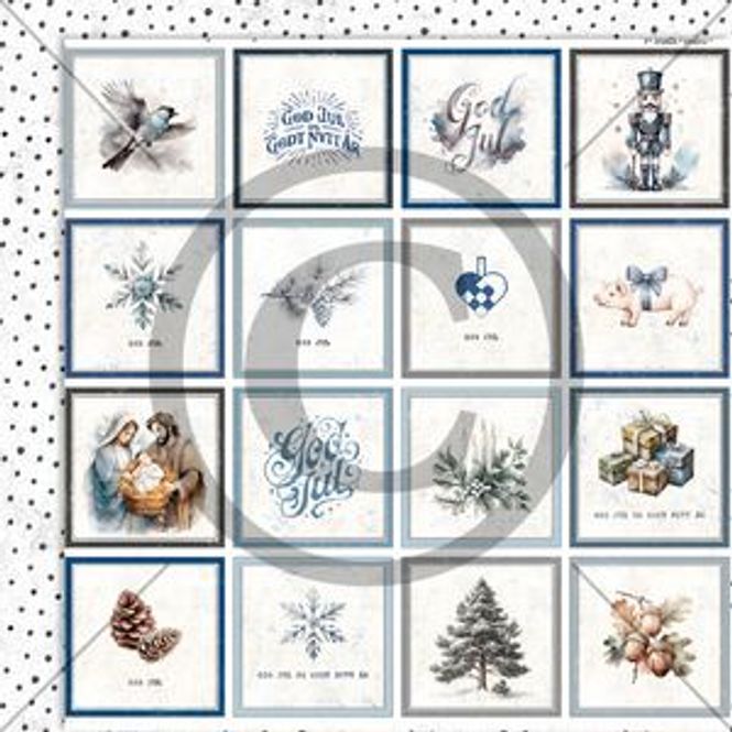 Hovedbilde Vintertiden - Juleminner blå-PD 1401