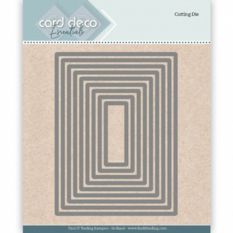 Card Deco Dies Nesting Rectangle-rektangel ramme-nr 23