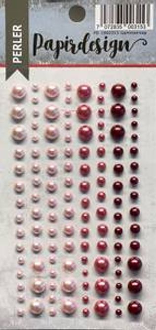 Hovedbilde Perler gamelrosa /vintage fra Papirdesign- ...