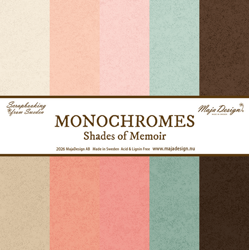 Maja Design - Memoir - Monochrome - Hele serien - 5 ark