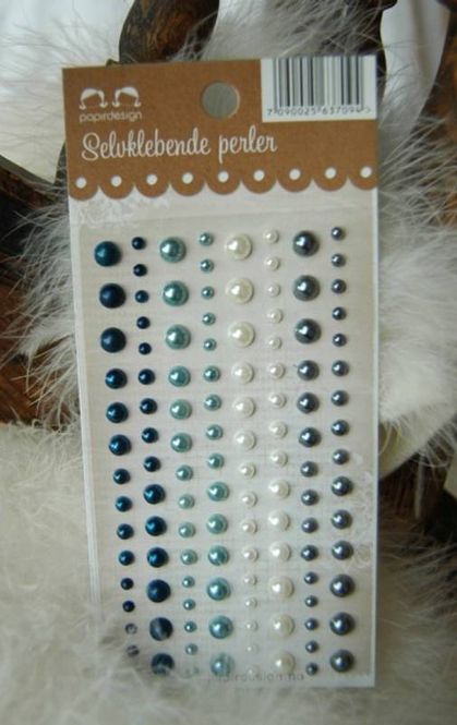 Hovedbilde Perler Blå fra papirdesign