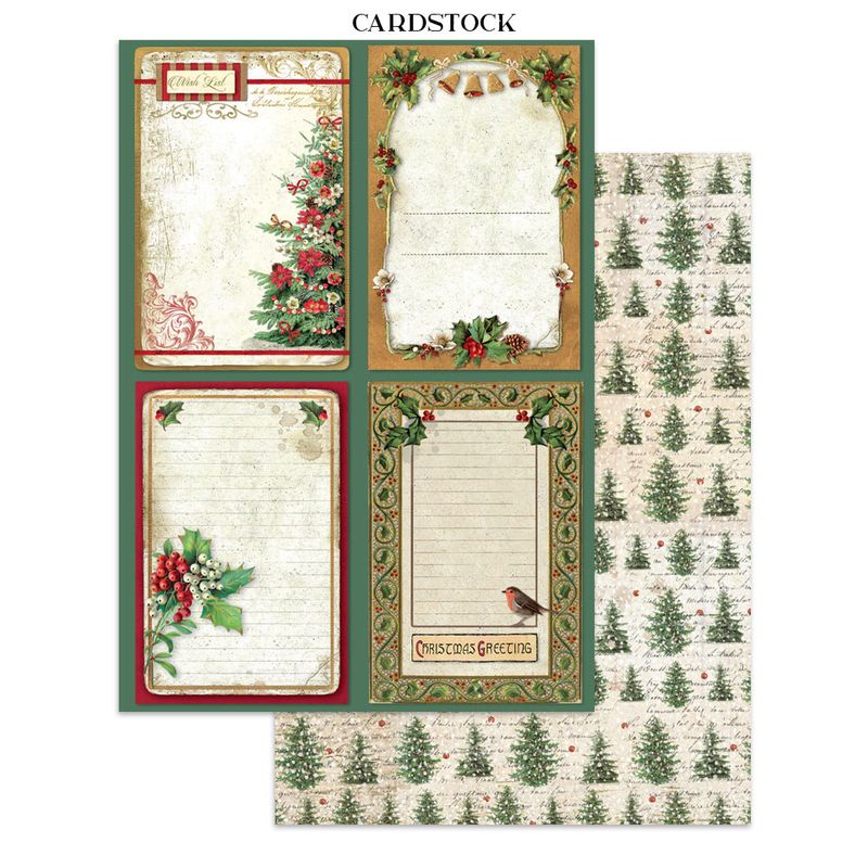 Stamperia Classic Christmas – Art Junk journal A4-bok