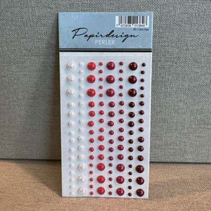 Hovedbilde Papirdesign-Perler r&oslash;d--pd1384