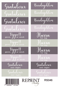 Hovedbilde  Reprint-Stickers - Timeless Norsk text - 11x16 ...