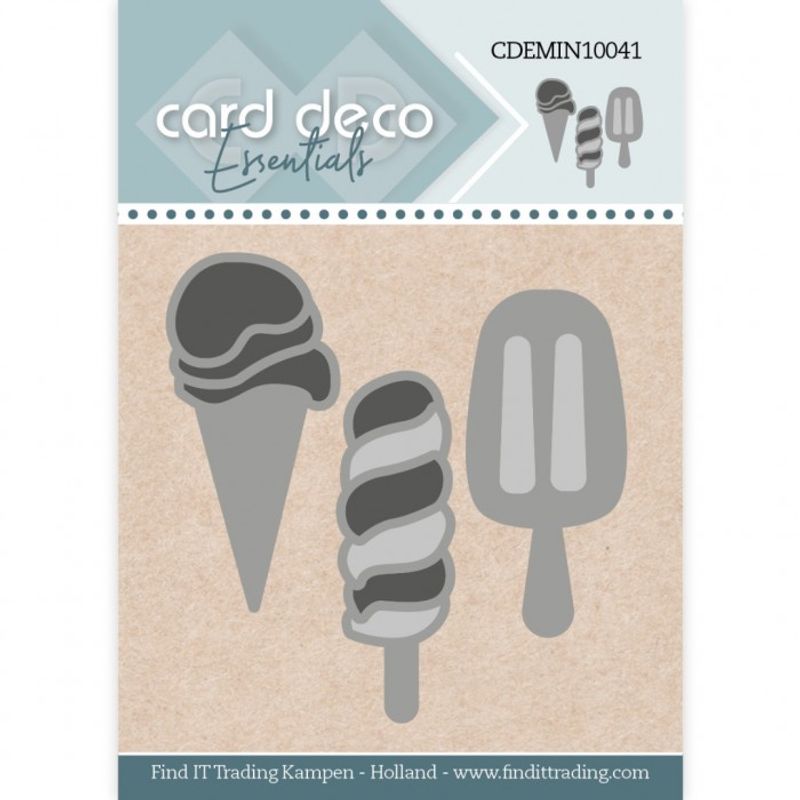 Card Deco Essentials Mini Dies – Iskrem 3 stk-Nr 41