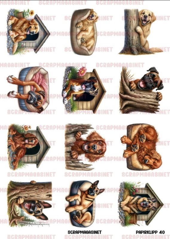 Scrapmagasinet Papirklipp 40 - Hunder 