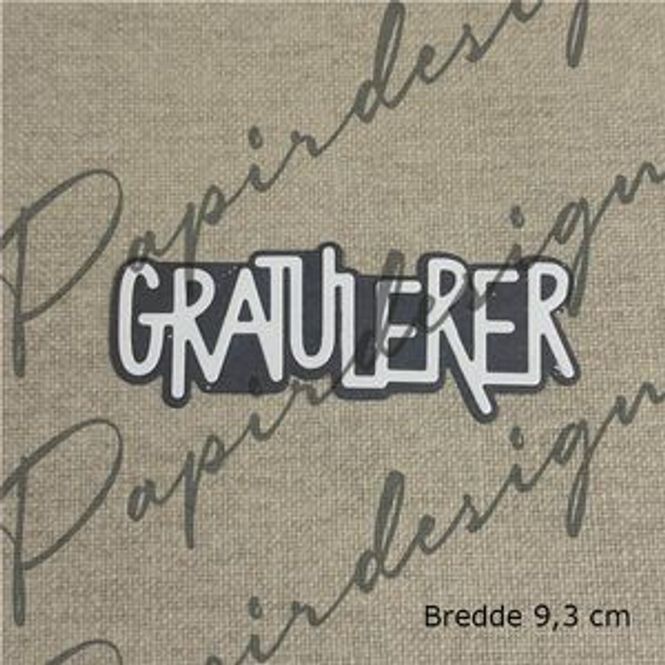 Hovedbilde Papirdesign - Dies - Gratulerer 34-PD1595