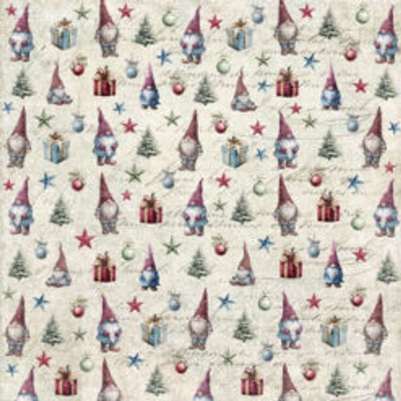 Deck The Halls-Gnomes-mønster ark fra Reprint