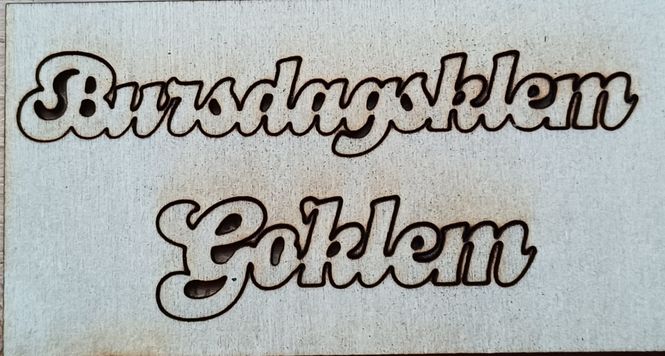 Hovedbilde Bursdagsklem  Goklem - Scrappehusets egen Trepynt ...