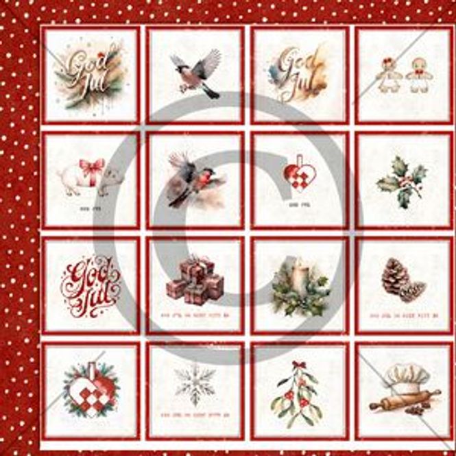 Hovedbilde Vintertiden -Juleminner rød PD 1403