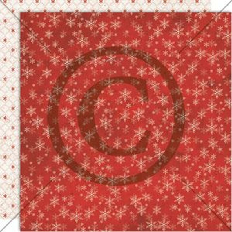 Juleminner - Drømmen om julesnø - Tosidig mønsterark fra Papirdesign - pd1724