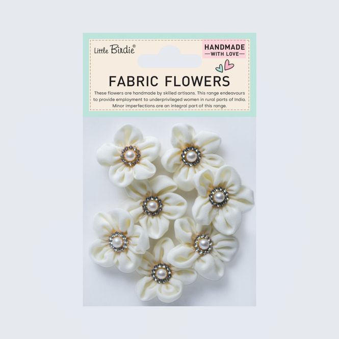 Hovedbilde Little Birdie Tekstil Blomster Blair Cream 7 Stk ...