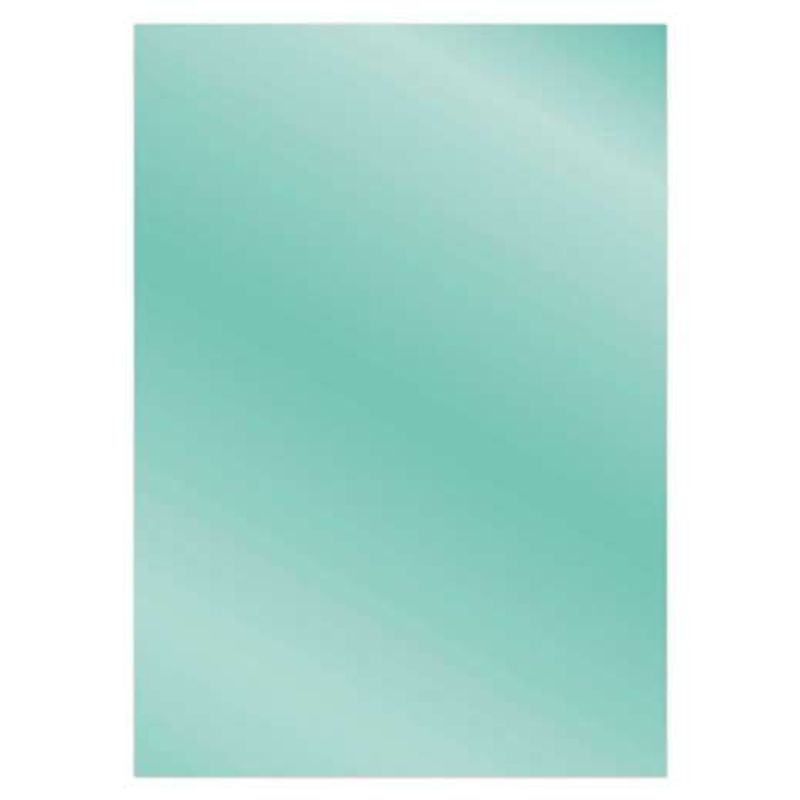 Card Deco - Metallic Light Petrol - A4 Kartong-023
