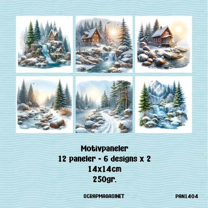 Hovedbilde Scrapmagasinet-Paneler 1404 - Pakke med 12 ...