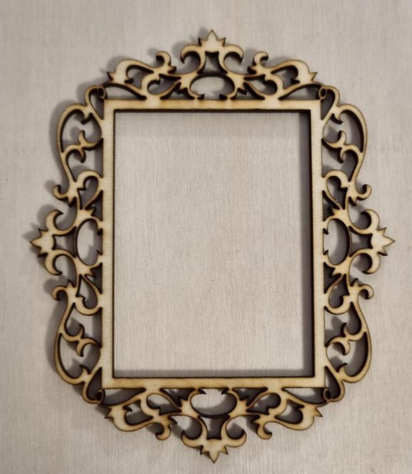 Hovedbilde Ramme barokkmønster  - Scrappehusets egen trepynt ...
