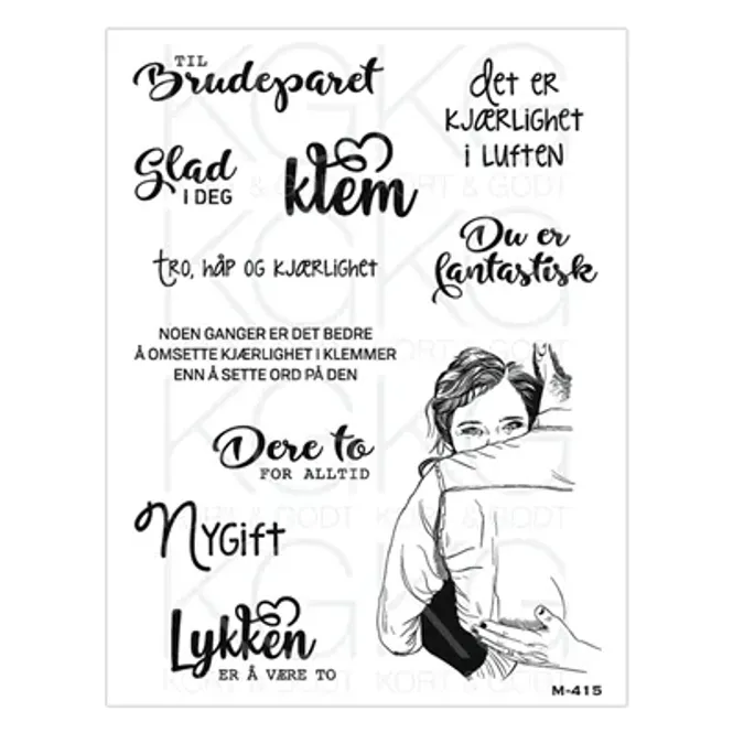 Hovedbilde Til Brudeparet- Kort og Godt- M415