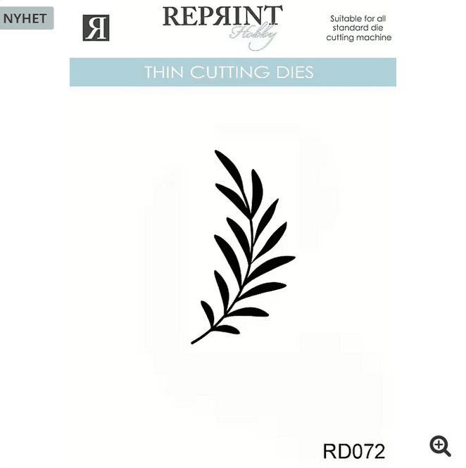 Hovedbilde Reprint-Dies -  Blad - 39 x 72mm- RP072