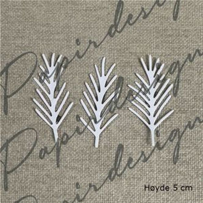 Hovedbilde Papirdesign-Dies-Granbar, små  3 stk-PD1678