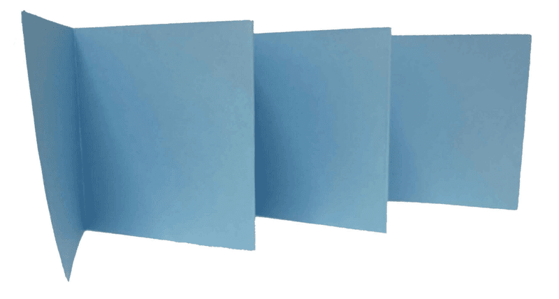 Reprint-Kartong- ferdig Brettet/ Skåret til Minialbum/ kort-Blå