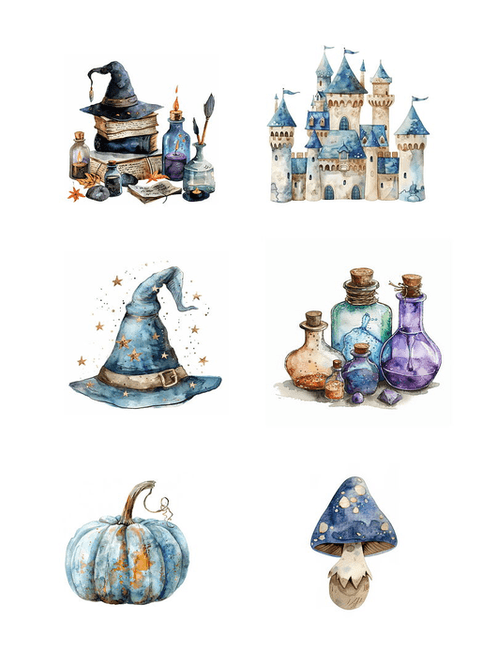 Hovedbilde Motiv/blideark -Wizard/trollmann Fra Reprint- ...