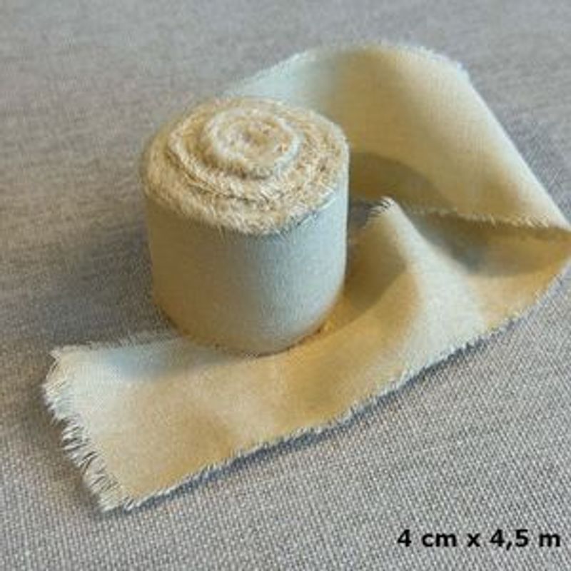 Papirdesign- Bomullsbånd kremhvit- PD 1506