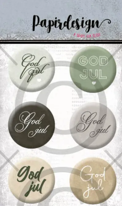 Hovedbilde Papirdesign - Buttons - Jul 5-PD1637