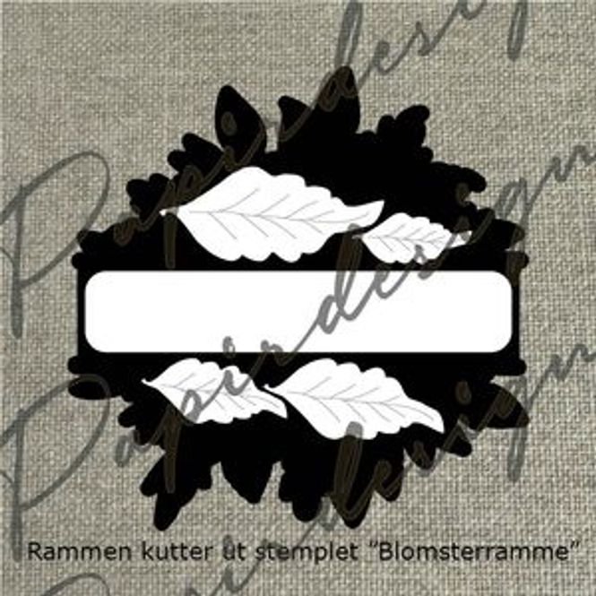 Hovedbilde Papirdesign - Dies - Roseramme-PD1684