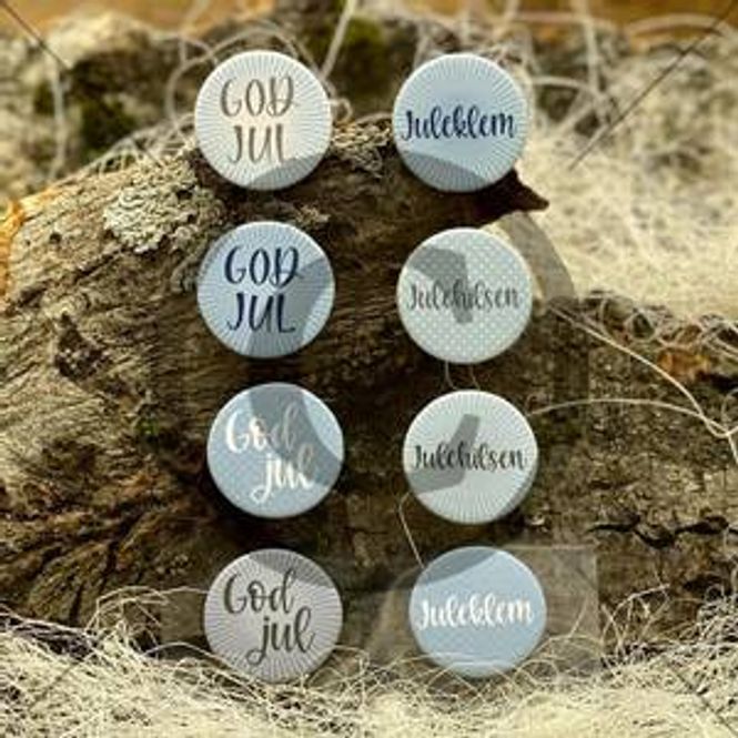 Hovedbilde Papirdesign - Chipboard - Jul 003, blå- PD 01032