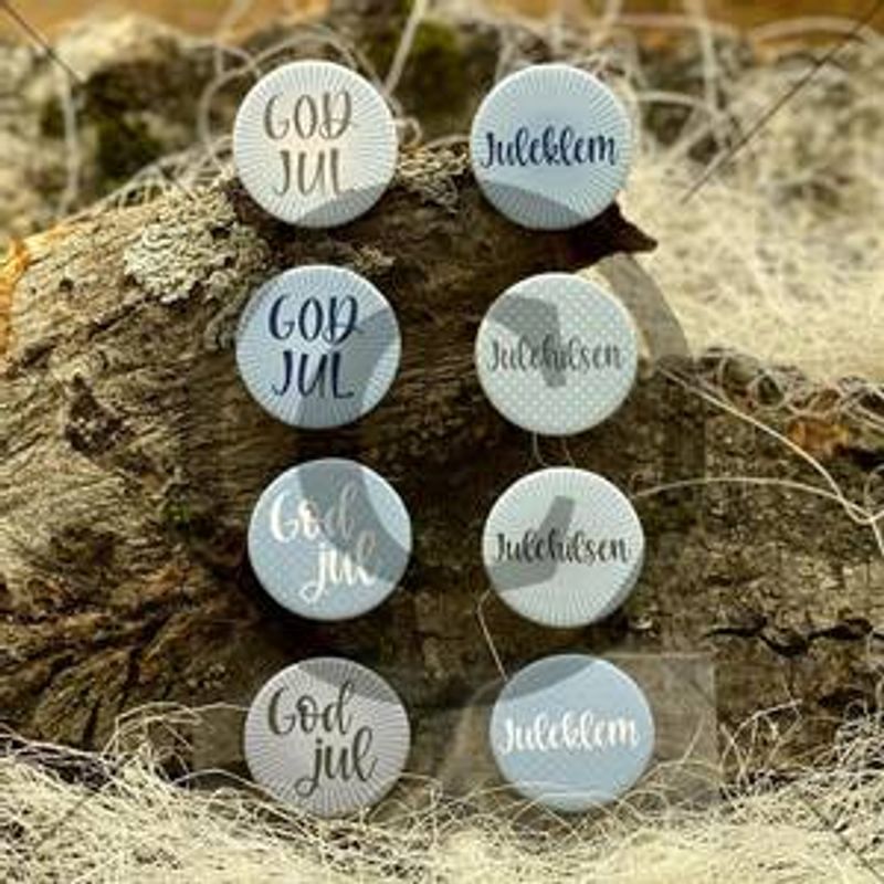 Papirdesign - Chipboard - Jul 003, blå- PD 01032