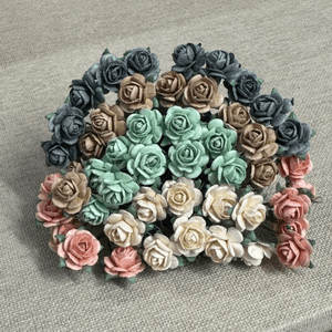 Hovedbilde Papirdesign - Roser Lys miks str 1,2 cm - RM4