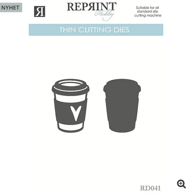 Hovedbilde Reprint - Dies - Take away coffee- 2 dies i ...