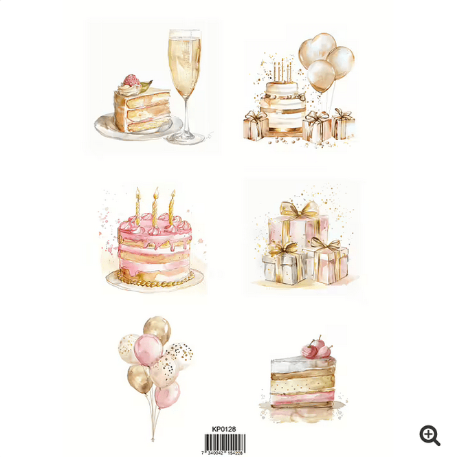 Hovedbilde Motiv/blideark -CONGRATS 1- Fra Reprint- KP0128