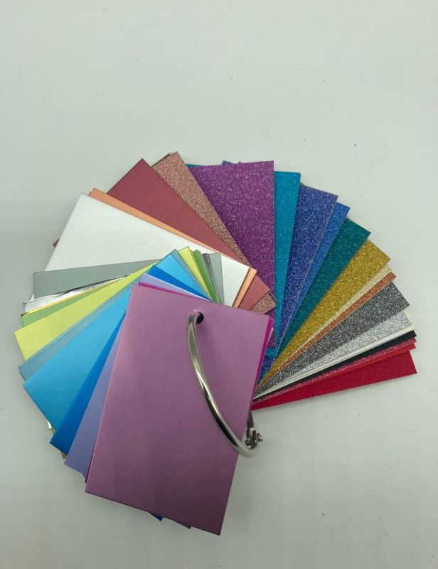 Vifte med alle fargene fra Card Deco - Kort og godt Metallic og 