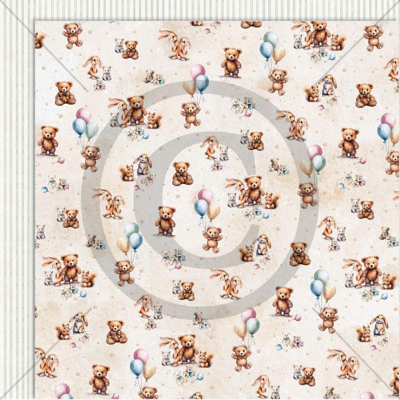 Papirdesign - Søte små venner - Bestevenner - pd1443