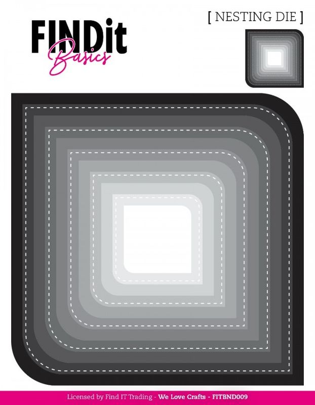 Find It Basics – Nesting Dies – Stitched Dual Corner-Nr 9