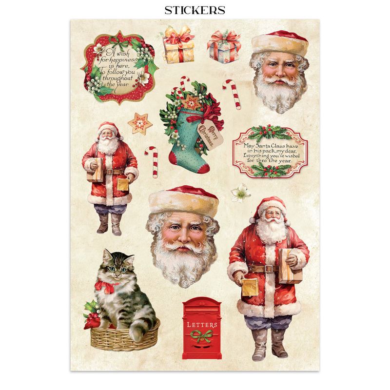 Stamperia Classic Christmas – Art Junk journal A4-bok