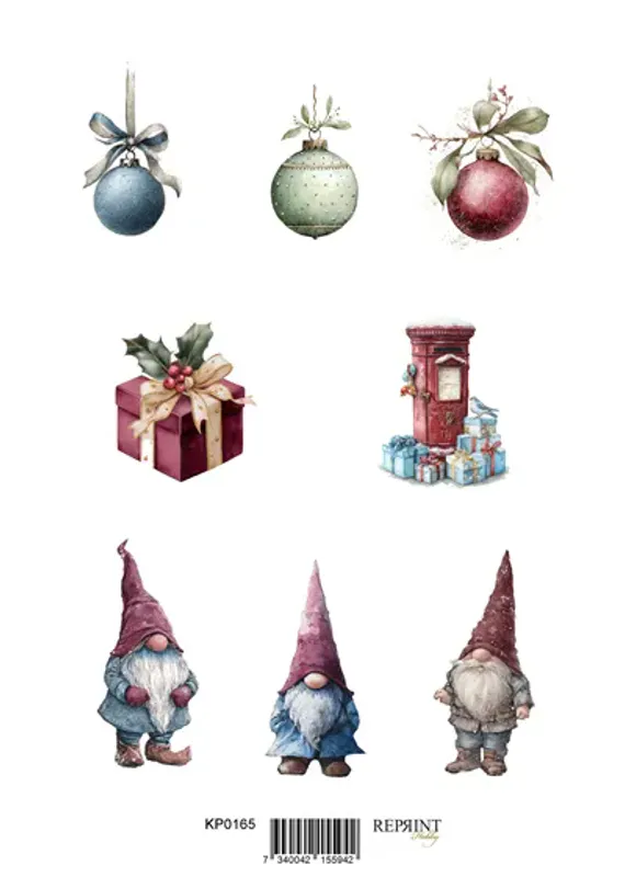 Reprint-Motiv/blideark -Deck The Halls- Fra Reprint- KP0165