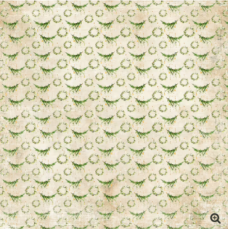 Vintage Christmas-Fireplace- RP0465