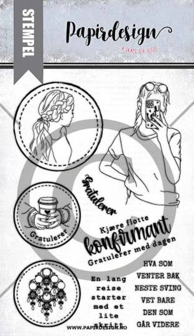 Hovedbilde Rundt neste sving - Clear stamp - PD 1243