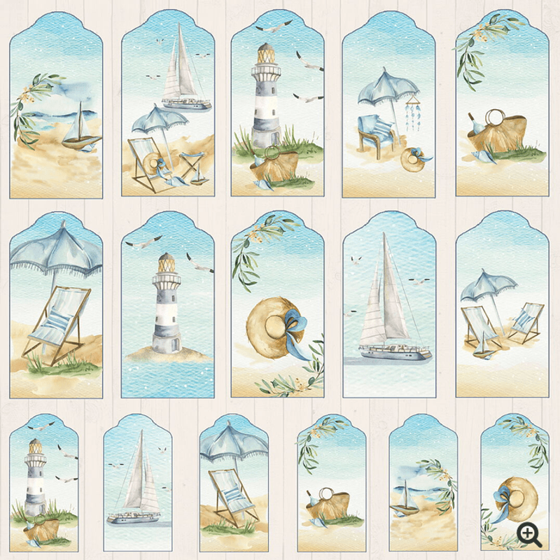 Reprint – Sea Side- 12×12 Blokk 