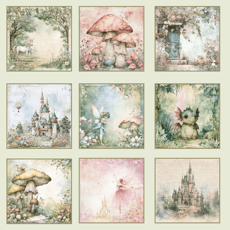 Reprint-Paper blokk- Hidden Magic Collection - 8x8