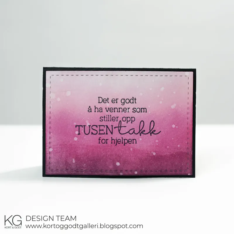 Venner-Clear stamp fra Kort og godt- M456