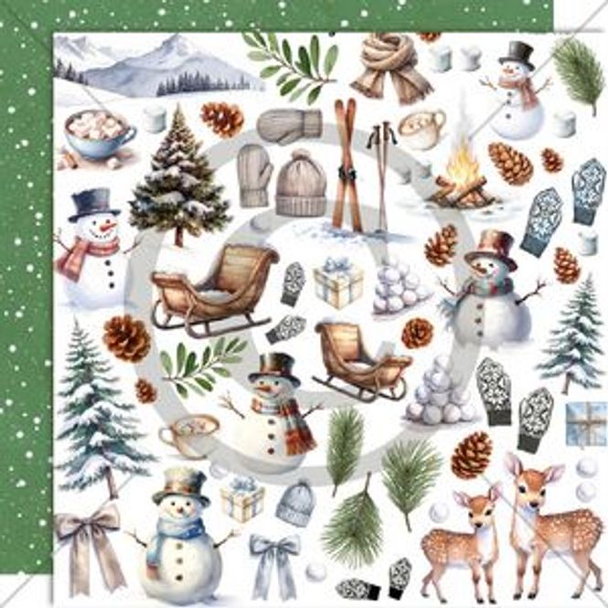 Hovedbilde Papirdesign - Vinterglede - Vinterklipp - Pd1572