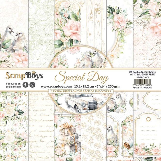 Hovedbilde special day 09 blokk 6x6 inch fra scrapboys