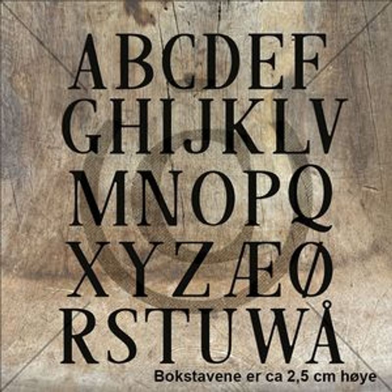 Alfabet 5 fra Papirdesign - PD 1356