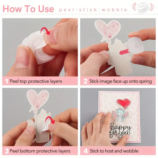 Hovedbilde Mini wobbles-hvite- selges pr stk