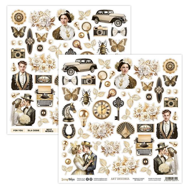 Hovedbilde Scrapboys- Art Decoria 07 klippeark