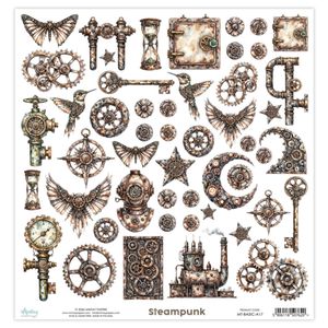 Hovedbilde Mintay Steampunk Klippeark str 12x12 inch
