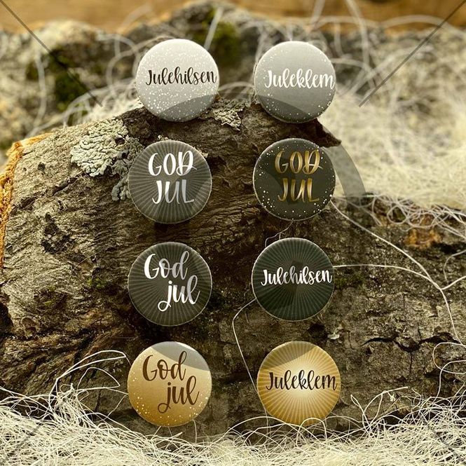 Hovedbilde Papirdesign - Chipboard - Jul 001, sort - PD ...